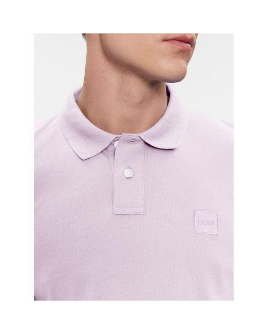 Boss Purple Light Pastel Passenger Polo Shirt for men