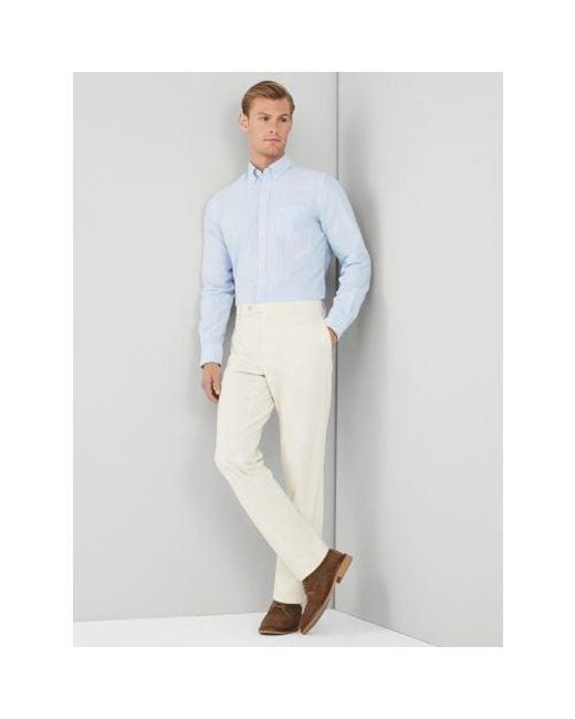 Hackett Blue Sky Essential Oxford Stripe Shirt for men