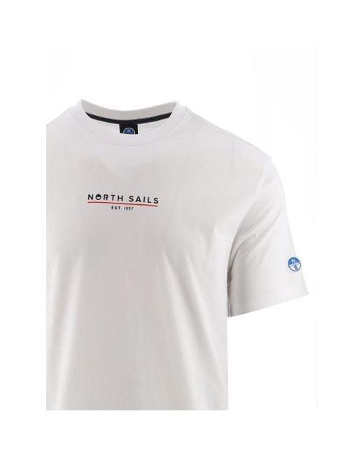 North Sails White Comfort Fit T-Shirt for men