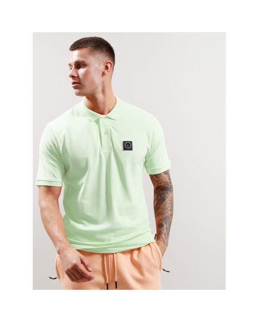 Marshall Artist Green Lime Siren Polo Shirt for men