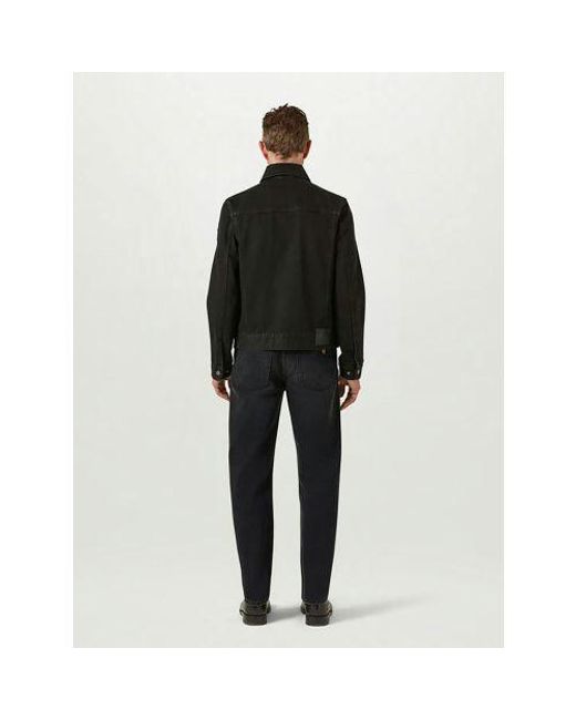 Belstaff Black Washed Piston Trucker Jacket for men