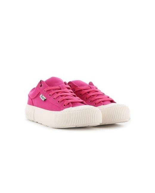 Juicy Couture Pink Raspberry Sorbet Verity Canvas Sneaker