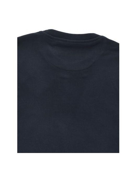 Belstaff Blue Dark Ink Cotton Fleece Sweatshirt for men
