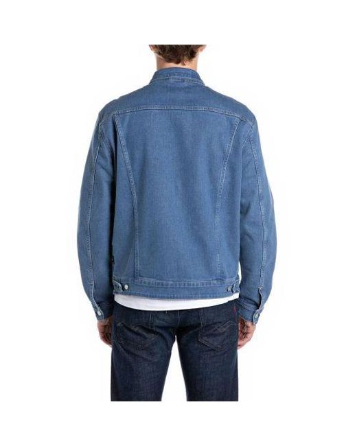 Replay Blue Denim Jacket for men