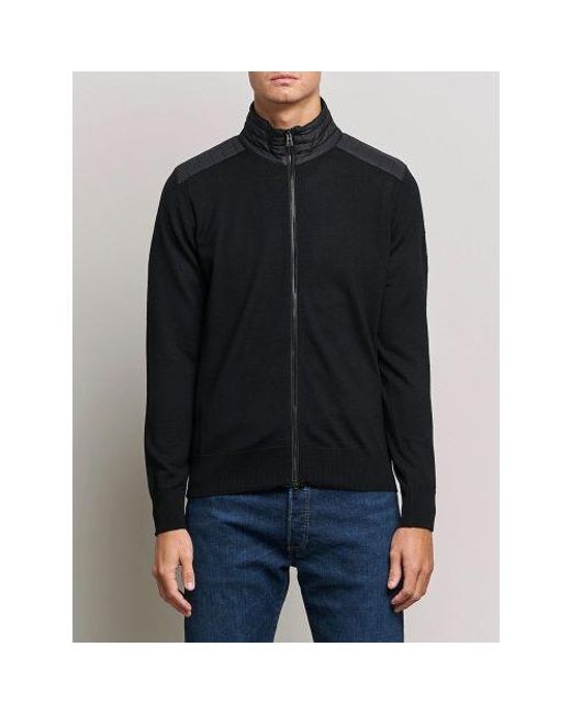 Belstaff Black Kelby Zip Cardigan for men
