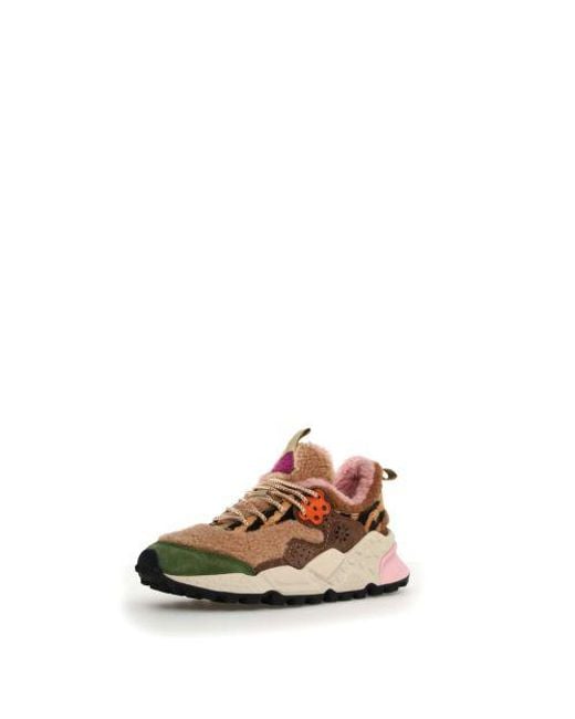 Flower Mountain Brown Khaki Multi Kotetsu Trainer