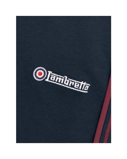 Lambretta Blue Dark Twin Tipped Polo Shirt for men
