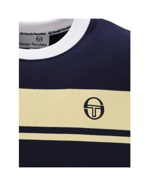 Sergio Tacchini Blue Maritime Golden Haze Master T-Shirt for men