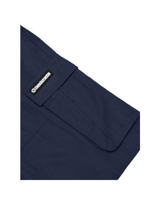 Lambretta Blue Utility Cargo Short for men