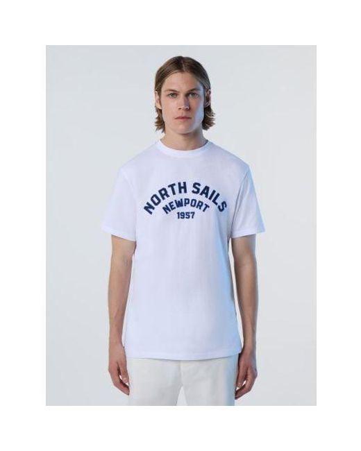 North Sails Blue Newport Comfort Fit T-Shirt for men