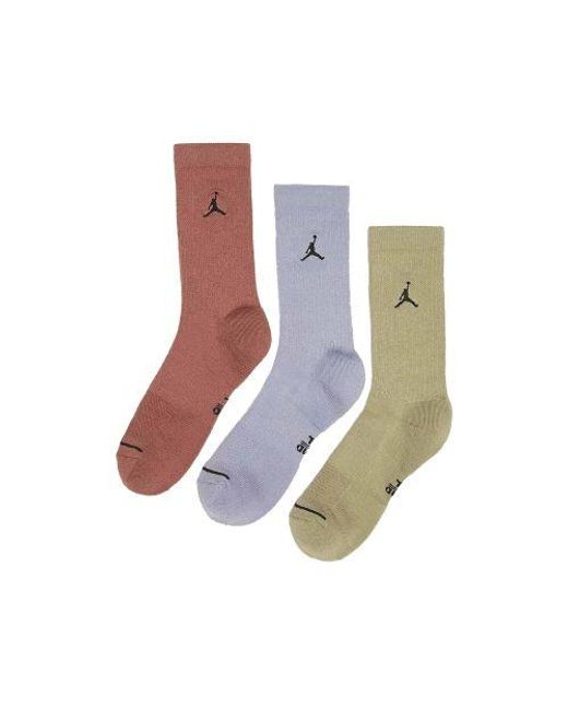 Nike Multicolor Assorted Jordan Everyday Crew 3-Pack Sock for men