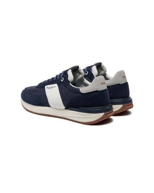 Pepe Jeans Blue Buster Tape Trainer for men