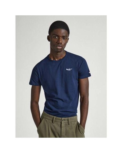Pepe Jeans Blue Original Basic T-Shirt for men