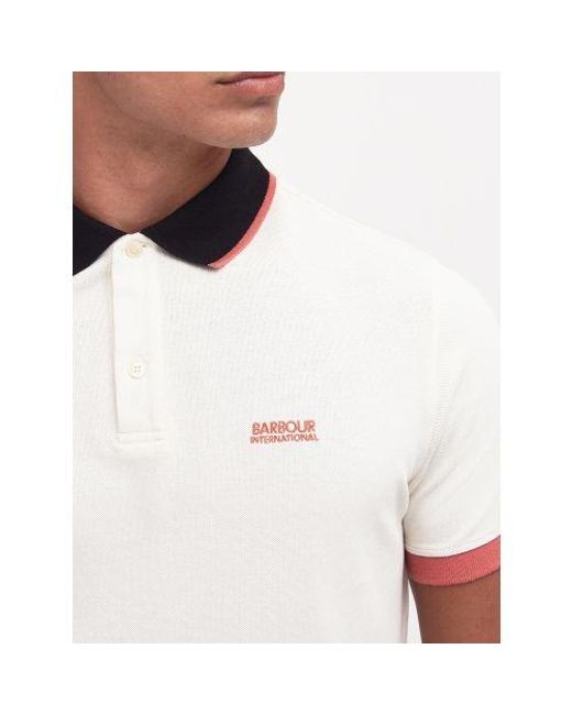 Barbour White Dove Howall Polo Shirt for men