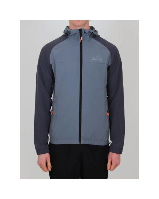 North Peak Blue Charcoal Valley Track Jacket for men