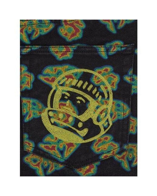 BBCICECREAM Black Heat Map Diamonds & Dollars Jean for men