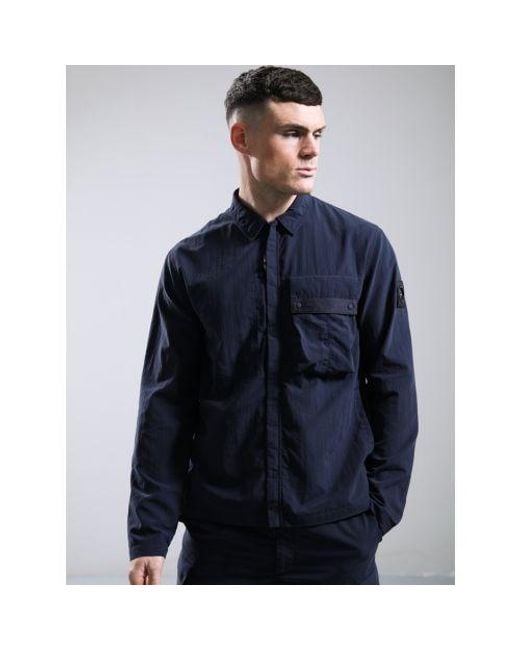 Marshall Artist Blue Woodvale Overshirt for men