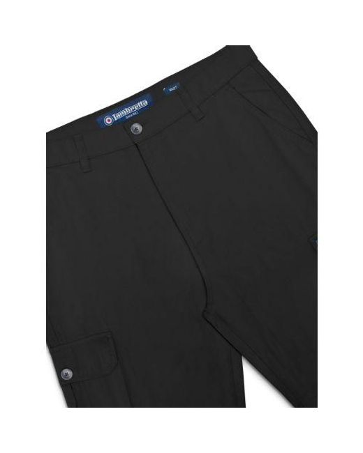 Lambretta Black Cargo Short for men