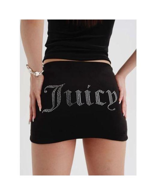 Juicy Couture Black Velour Tube Skirt