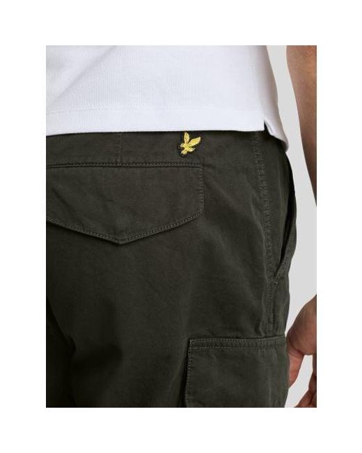 Lyle & Scott Green Cargo Short for men