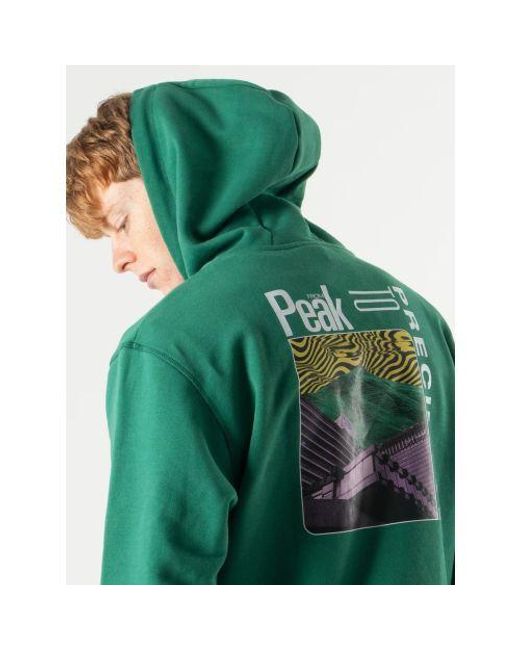 Hikerdelic Green Antique Hotel Hoodie for men
