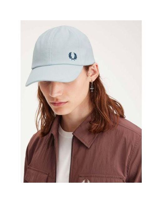 Fred Perry Blue Light Ice Midnight Pique Classic Cap for men