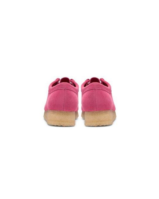 Clarks Pink Interest Wallabee Shoe