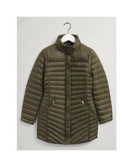 Gant Green Juniper Light Down Coat