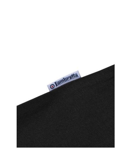 Lambretta Black Brand Logo T-Shirt for men
