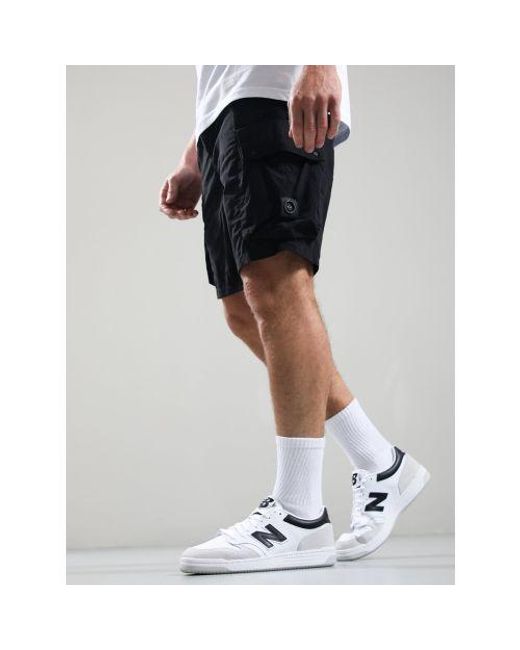Marshall Artist Black Woodvale Cargo Short for men