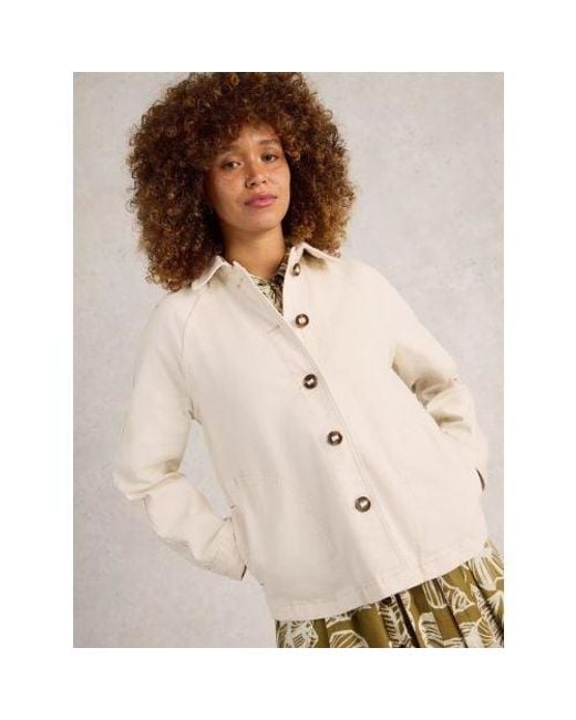 White Stuff Light Natural Eden Denim Jacket