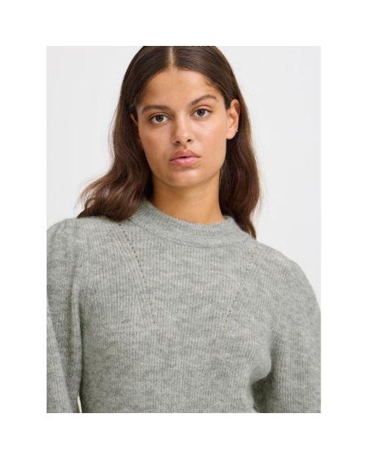 Ichi Gray Melange Ihlamora Dress