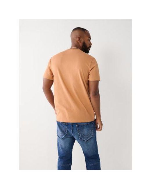 True Religion Blue Acorn Horseshoe Logo T-Shirt for men