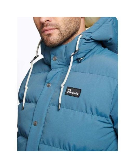 Penfield Blue Real Contrast Bowerbridge Puffer Jacket for men