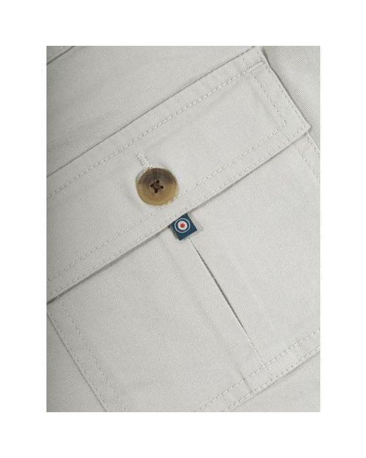 Lambretta Gray Oatmeal Cargo Short for men