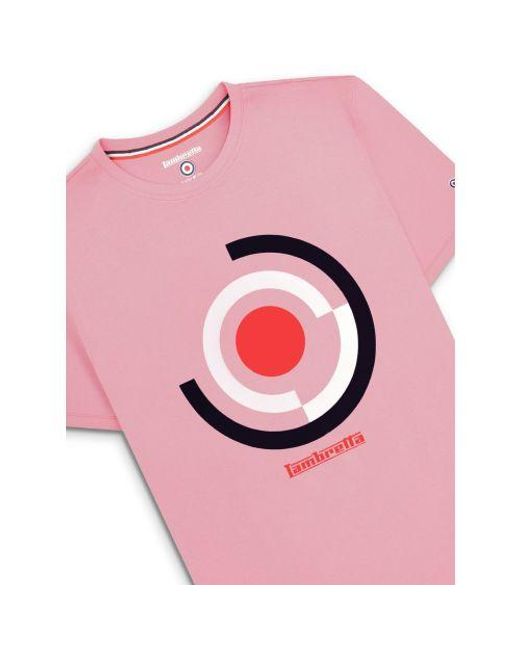 Lambretta Pink Dawn Target Render T-Shirt for men