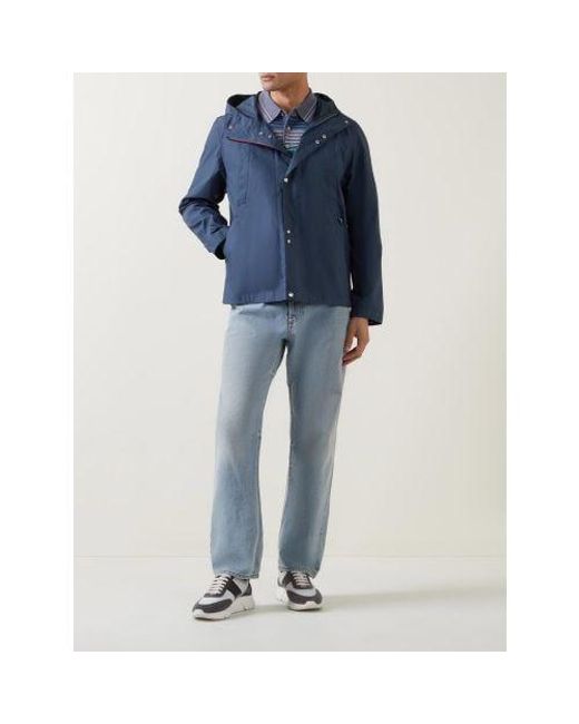 Paul Smith Blue Inky Hooded Jacket for men