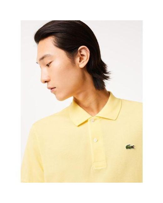 Lacoste Yellow L1212 Polo Shirt for men