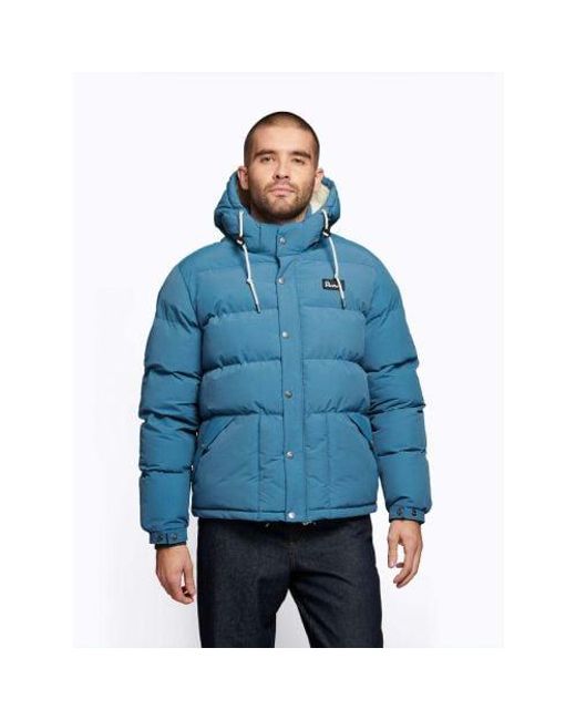 Penfield Blue Real Contrast Bowerbridge Puffer Jacket for men