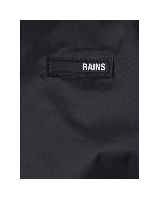 Rains Black Padded Nylon Vest for men