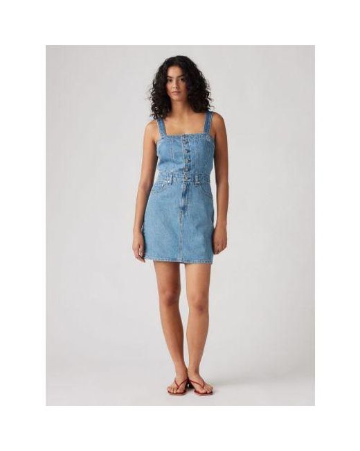 Levi's Blue Chill Day Iconic Button Thru Dress Tops
