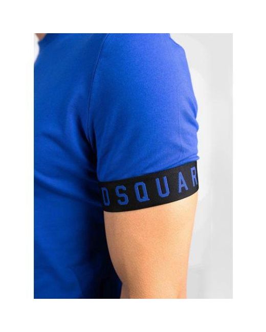 DSquared² Blue Brilliant Technicolor T-Shirt for men