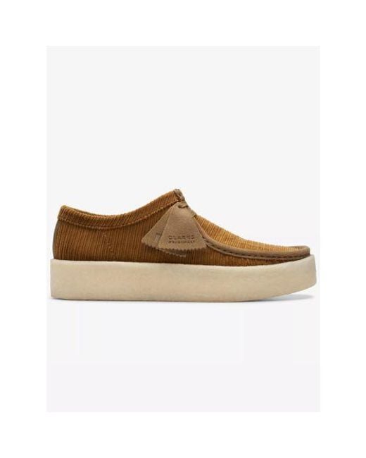 Clarks Brown Tan Wallabee Cup Shoe for men