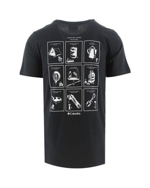 Columbia Black Campsite Rapid Ridge Back Graphic T-Shirt for men