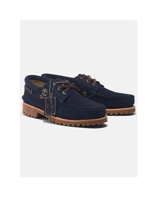 Timberland Blue Dark Suede Authentic Boat Shoe for men