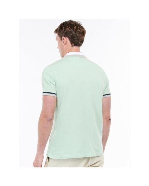 Barbour Green Dusty Mint Finkle Polo Shirt for men