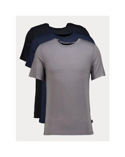 Boss Gray Assorted 3-Pack Bamboo Blend T-Shirt for men