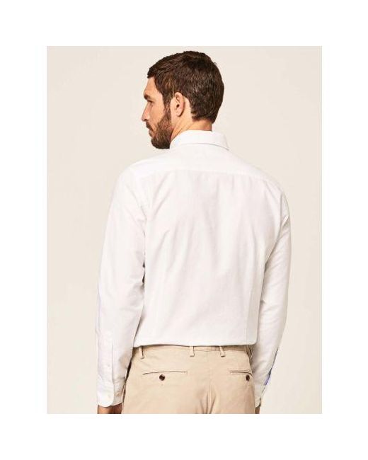 Hackett White Washed Oxford Shirt for men
