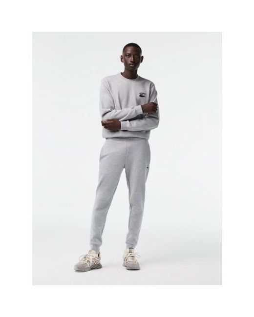 Lacoste Gray Chine Cotton Jogger for men