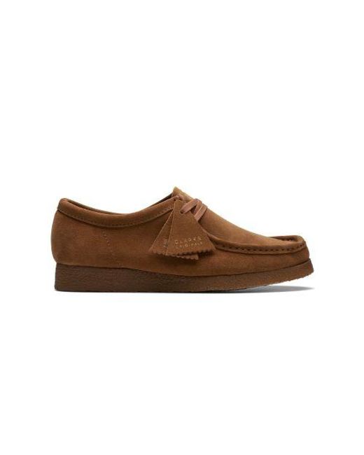 Clarks Brown Cola Wallabee Shoe for men